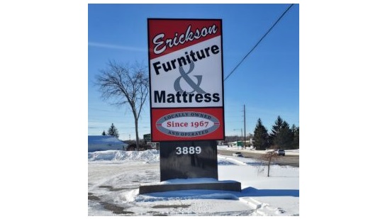 Erickson Furniture and Mattress street sign
