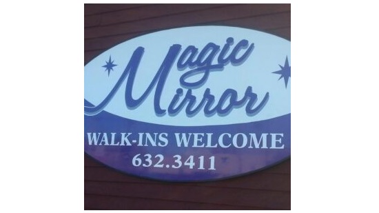 Magic Mirror logo on the wall