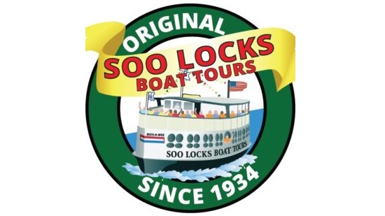 Soo Locks Boat Tours Original logo with boat graphic